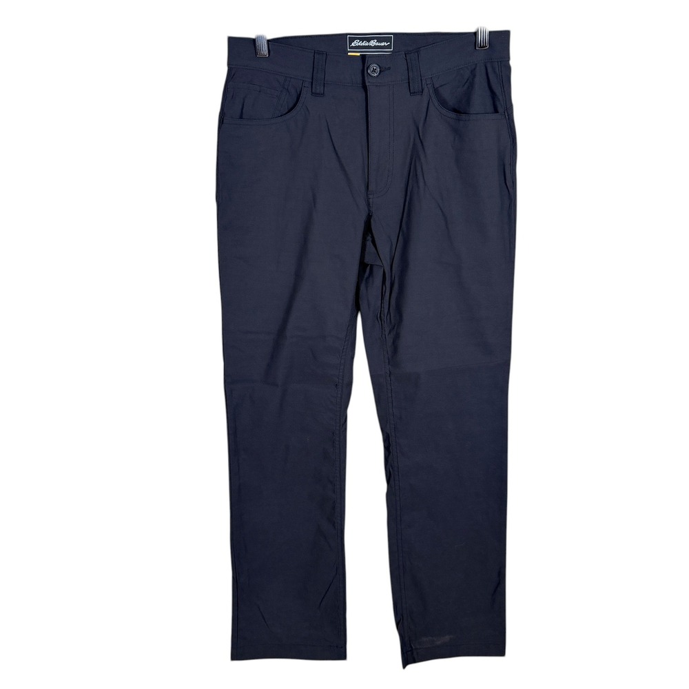 Eddie Bauer Travex Pants‎ Mens Actual 30x29 Black Nylon Spandex Hiking 5-Pocket